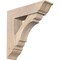 Ekena Millwork Olympic Traditional Smooth Bracket w/ Offset Brace, Douglas Fir, 7 1/2"W x 28"D x 28"H BKT0806X28X28OLY01SDF - alternate 1